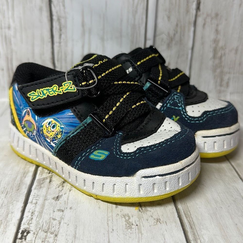 Skechers Skx Super Z‎ Sponge Bob Patrick Sneakers Shoes size 5 Little Boy